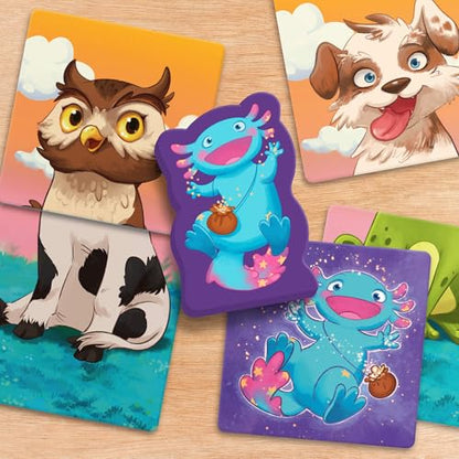 HABA Mixalotl: Fast-Paced Animal Matching Game for Kids Ages 4+, Family Card Game with Mixed-Up Sounds & Reactions, Fun for Children and Adults