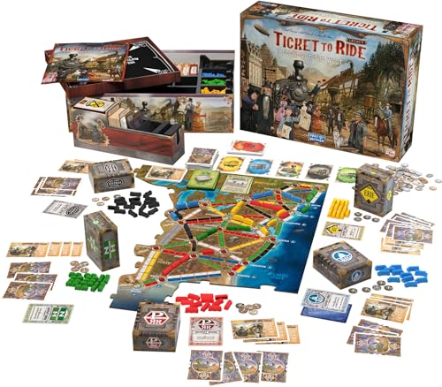 Asmodee Ticket to Ride Legacy: Legends of The West Board Game - The Ultimate Train Adventure! Strategy Game, Family Game for Kids & Adults, Ages 10+, 2-5 Players, 20-90 Min Playtime