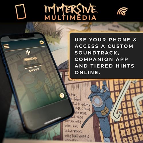 Escape Mail - Shinobi: The Ninja Scroll | Fun Mystery Solving Game | Problem Solving Puzzles for Adults and Teens | Ninja Theme Interactive Puzzle Game, Story-Based Gameplay for 1-4 Players, Ages 15+