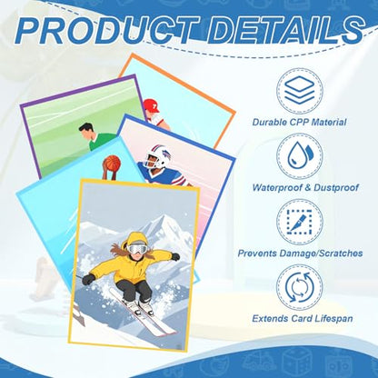 Matte Card Sleeves, Trading Card Sleeves Deck Protectors Perfect for Trading Cards & Baseball & Sports & Magic Gathering & Magic Game Cards (Yellow, 100 Pcs) - color: Yellow