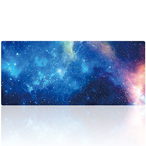 XXL Professional Large Mouse Pad & Computer Game Mouse Mat (35.4x15.7x0.1IN, 90x40 sky002) - color: 90x40 sky002, size: 35.4x15.7x0.1IN