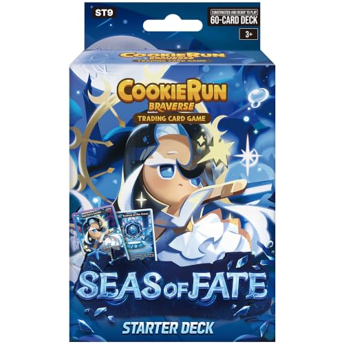CookieRun TCG: Starter Deck - Seas of Fate - Blue Legendary Cookie Sea Fairy, Ready-to-Play Character Deck, Braverse Trading Card Battle Game - color: Blue