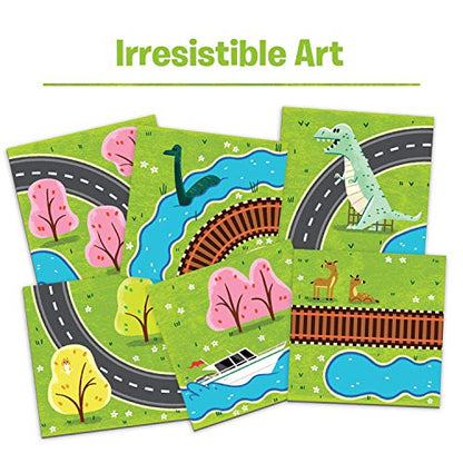Ravensburger Rivers, Roads and Rails - Innovative Matching Game for Kids | Encourages Strategic Thinking | Award-Winning Design