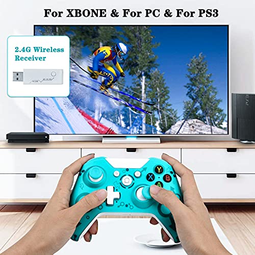 HanSY Wireless Controller for Xbox One, Series X/S, PS3, PC; 2.4GHz Wireless, No Headphone Jack