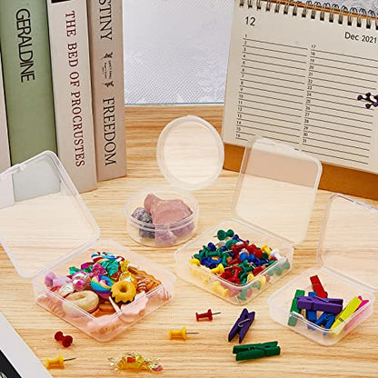 Taiyin 20 Pcs Clear Board Game Tokens Storage Containers Trays Clear Plastic Beads Storage Containers Box Assorted Sizes Storage Boxes Game Components with Lids Pieces, Dice, Tokens, Beads