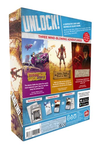 Asmodee Unlock! Legendary Adventures Card Game - Escape Room-Inspired Cooperative Adventure, Fun Family Game for Kids and Adults, Ages 10+, 1-6 Players, 1 Hour Playtime, Made by Space Cowboys