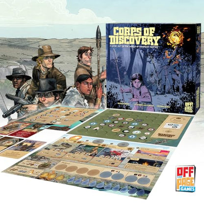Corps of Discovery – Cooperative Adventure Board Game by Off the Page Games | 1–4 Players | Ages 14+ | 45–75 Min - Origins Award Nominee - style: Base Game