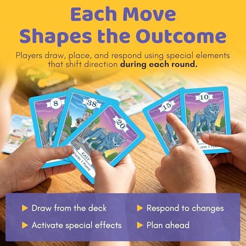 Matica Quest: The Fantasy Math Card Game for Kids Ages 7+, Educational Strategy Game on Place Value & Probability, Fun Family or Classroom Play, 2–6 Players