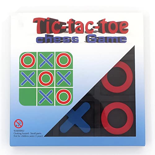 Tic Tac Toe Board Game, Classical Family Board Game | Children's Tic Tac Toe Game, Plastic tic tac Toe Game, Board Size 15 X 15 cm