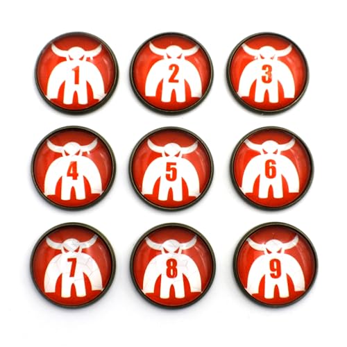 D&D Numbered Monster Token Markers for Dungeons and Dragons (Brute) - style: Brute