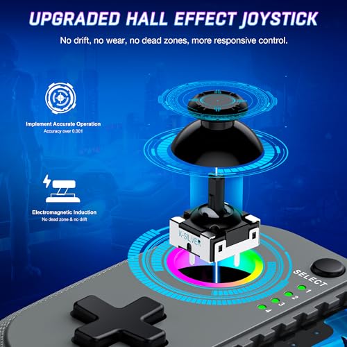 HEYLACOOLX Game Controller for Android iPhone w Hall Joystick & Turbo,Wireless Phone Gaming Controller Gamepad for Xbox Cloud,Steam Link,GeForce Now,MFi Apple Arcade,Call of Duty,Roblox - color: Gray
