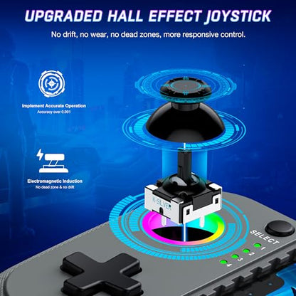 HEYLACOOLX Game Controller for Android iPhone w Hall Joystick & Turbo,Wireless Phone Gaming Controller Gamepad for Xbox Cloud,Steam Link,GeForce Now,MFi Apple Arcade,Call of Duty,Roblox - color: Gray
