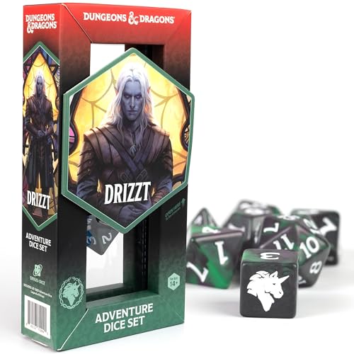 D&D Adventure Dice (Legend of Drizzt) - style: Legend of Drizzt