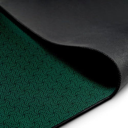Board Game Mat 35"x35" Designed for 36 in Tables, Mahjong Mat with Carrying Bag, Neoprene Playmat, Table Cover for Board Games, Tile, Poker, RPG and Dominoes (Green) - color: Green