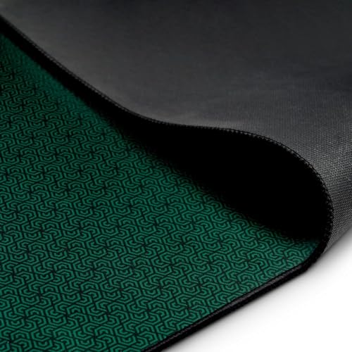 Board Game Mat 42 x 66 nches, Table Cover for Mahjong, Poker, Playing Cards, Tile Games, Dominoes, and RPG - Neoprene Gaming Playmat - color: Green, size: Rectangle 42 x 66 inches