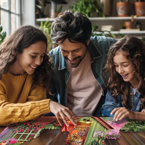 White Mountain 1000 Piece Jigsaw Puzzle Colorful Flower Garden Puzzles with Large Pieces for Adults and Family 24"x30" - Potting Shed