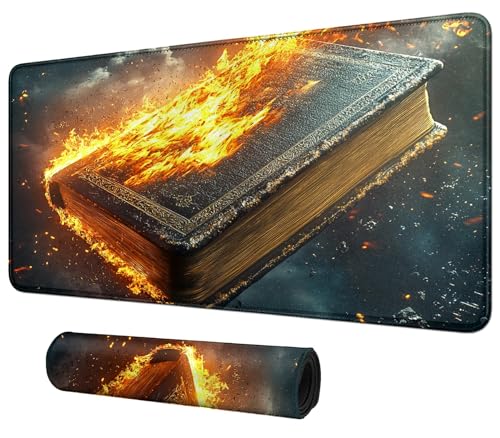 Book of The Bible for MTG & TCG Playmat Mouse Pad,BFDHGQZC 24" x 14" Game Mat for MTG/RPG/CCG Trading Card Game Playmats Table Mat Perfect for Card Games Video Games Computer Office - color: Book of the Bible