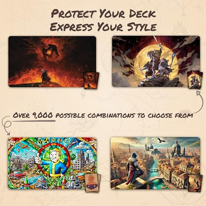 Vivid Space MTG Card Sleeves (Smooth) - 104 Count Standard Size TCG Sleeves - Compatible with Magic The Gathering - Double Sleeving - Original Art Design, Premium Protection - color: Vivid Space