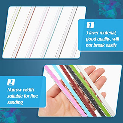 Honoson 120 Pieces Sanding Twigs Cushioned Abrasive Sanding Sticks for Models Woodworking Hobby Arts Crafts Supplies