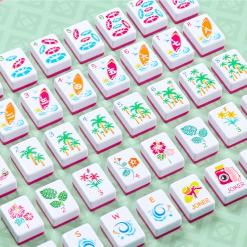 American Mahjong Tile Set, 160 Engraved Tiles with Mah-jongg Accessories and Tile Bag, Mahjong Set for Beginners - style: Classic