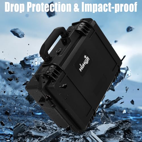 HLHGR Hard Carrying Case for Nintendo Switch 2,Heavy Duty Protective case IP67 Waterproof Soft Lining Hard Travel All IN One Case for Nintendo Switch 2 Console Pro Controller & Accessories (black) - color: black
