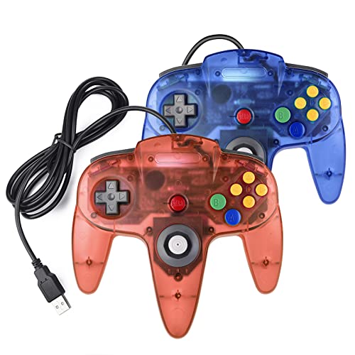 miadore 4 Pack USB Wired N64 Controller, Classic N64 PC Gamepad Joystick Controller for Windows PC MAC Linux Raspberry Pi 3