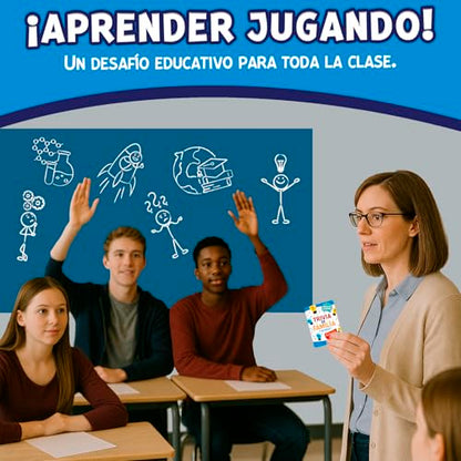 Trivia en Familia – Board Game en Español for Family, Friends, Adults & Teens | Juego de Cartas | Fun and Educational Trivia for Party, Game Night, Travel, Office, Classroom, Birthday