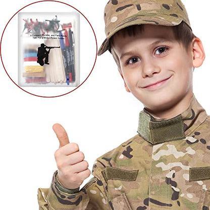 Eaasty 47 Pcs/1 Set Terrain Model Kit, Army Military Land Navigation Kit Military Terrain Model Briefing Set for Ranger Latoon Squad Leader Platoon SGT Platoon Squad TMK, or OCS SUT ROTC