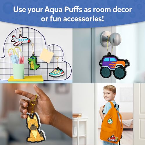 Skillmatics Aqua Puffs - 3D Art Kit, Just Boy Things, Mess-Free Paint by Number Craft for Kids, DIY Color & Inflate Activity, Travel Toys & Creative Gift for Ages 4, 5, 6, 7, 8, 9, 10 - color: Just Boy Things