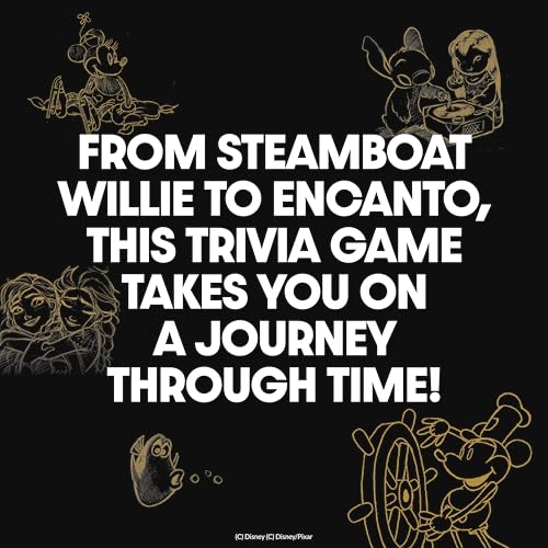 Disney Trivia Board Games for Family Night, Travel Games, Strategy Game, 6+ | Disney Toys, Family Game Night, Travel Games, Screen-Free, Holiday Game, Kids Board Game, Strategy Games