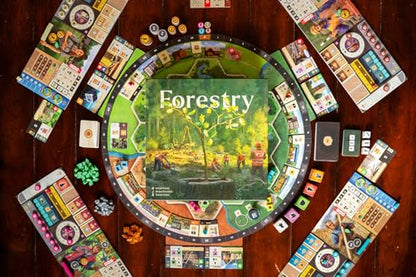 Capstone Games Forestry Strategy Board Game for 1-4 Players Ages 14+ | 1-4 Players, 90 Min Playtime, 14+ Age, Strategy & Resource Management, Eco-friendly Forest Management