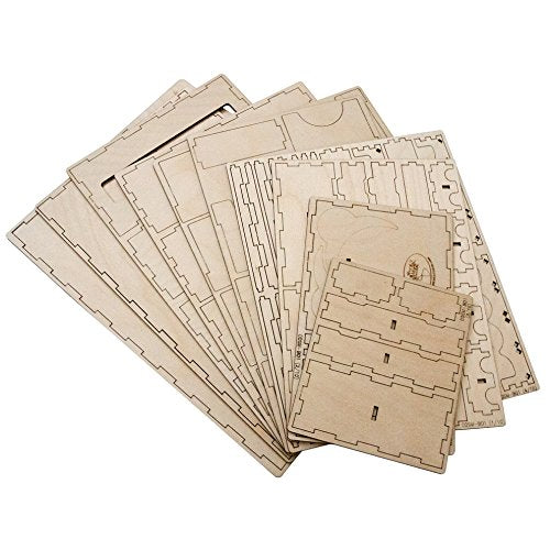 Wooden Game Organizer Compatible with Cosmic Encounter – 9 Removable Trays for Cards, Ships, Planets and Tokens, Laser-Cut Birch Kit – The Broken Token