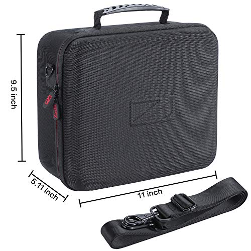 Travel Carrying Case Compatible with Nintendo Switch & Switch OLED Model | Protective Bag Holds Switch Console, 21 Games, Dock, Pro Controller, Joy-con Grip, Power Adpater, Cables, Accessories