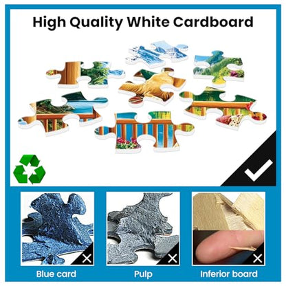 Puzzles for Adults 500 Pieces, Jigsaw Puzzles 500 Pieces Dog Mountain Jigsaw Puzzle Adult Puzzles Recycled Cardboard Puzzle Game Activity Nights Birthday Gift Toy 20.5x15 inch - style: Dog