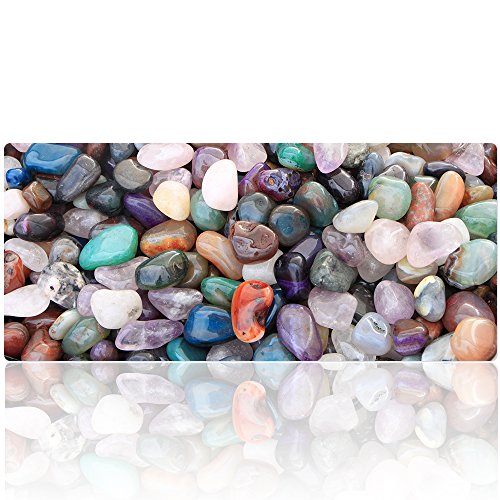 XXL Professional Large Mouse Pad & Computer Game Mouse Mat (35.4x15.7x0.1IN, 90x40 Cobble) - color: 90x40 Cobble, size: 35.4x15.7x0.1IN