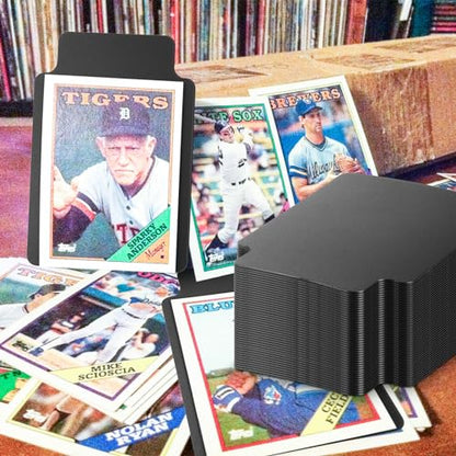 Tall Trading Card Dividers, 0.8MM Thick Card Page Dividers Frosted Card Separator with Tabs Top Loaders Plastic Divider Cards for BCW, Games Sports, Playing Card, 4.2 * 3" (100)