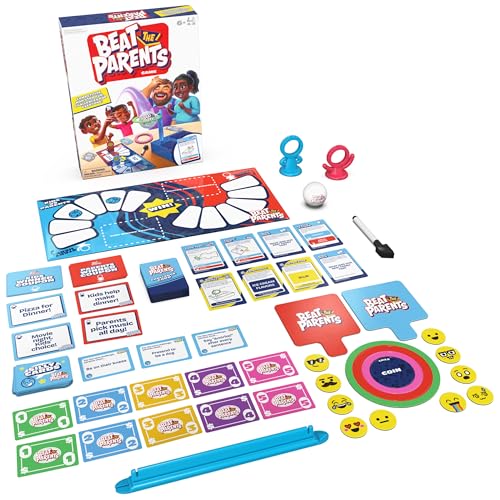 Spin Master Games Beat the Parents Board Game for Families | Kids vs. Parents Showdown, Compete in Fun Challenges, Games & Trivia as a Family, For 4-8 Players, Ages 6 & Up - color: Classic 2025 Edition -Beat the Parents