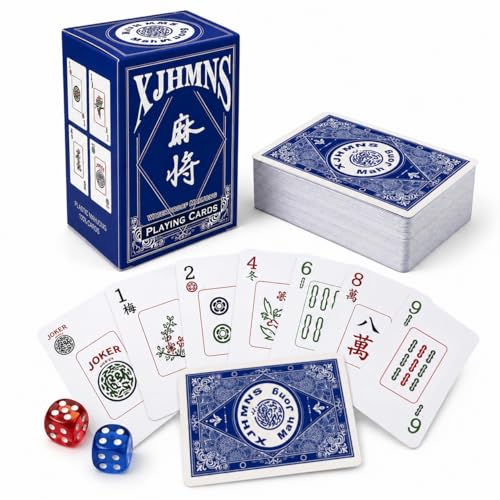 American Mahjong Playing Cards, Large Print Mahjong Cards, 2026 Edition, Waterproof Game Set - style: Individual piece