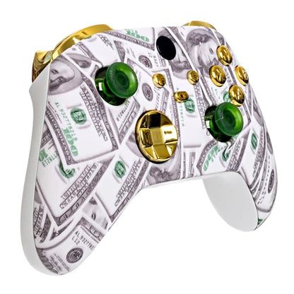 Crazy Controllerz Customz Series Custom Wireless Controller for Xbox One Series X S PC - Cash Money Design - color: XS CASH MONEY