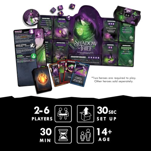 Dice Throne Box Game - Strategic Dice & Card Battler (Shadow Thief) - style: Shadow Thief