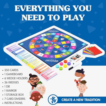 JOY FOR ALL Games - Trivial Pursuit Generations - Generational Trivia - Create Personalized Questions - Bigger Easy-to-Read Cards - Fun Multigenerational Trivia Game for Seniors, Teens, and Adults - style: Trivial Pursuit Generations