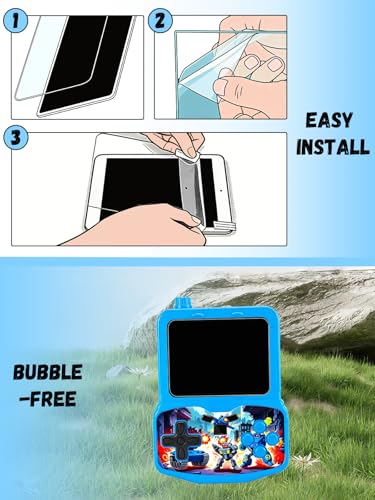[2 Pack] Compatible with JJFUN QS8 Handheld Game Console 3.5“ Screen Protector, 9H Anti-Glare Tempered Glass, Shockproof Scratch-Resistant