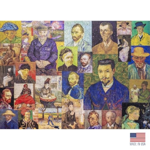 Masterpieces in Portraiture Fine Art Puzzle, Premium 1000 Piece Jigsaw Puzzle for Adults, Glare-Free, Soft-Touch Puzzles, Made in USA, 26.6" x 19.25" - color: Masterpieces in Portraiture