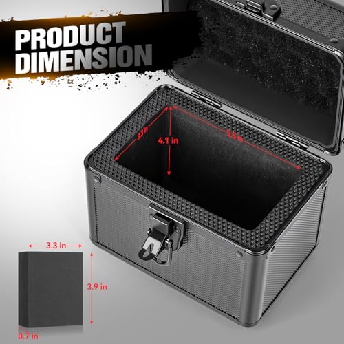 Graded Card Storage Box, Top Loader Boxes, Sports Trading Card Storage Case, Slab PSA/GMA/CSG/SGC/HGA Magnetic Holder, Baseball Football Card Case, Holds 70+ Cards - size: M