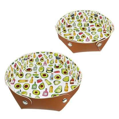 2Pcs PU Dice Holder Folding for RPG DND Table Games, Dice Trays Storage Box Portable Folding Rolling Dice Tray, Kitchen and Avocado - color: Multi 1