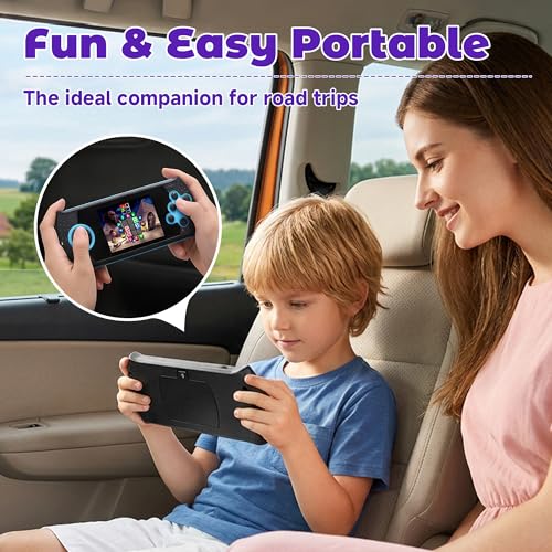16 Bit Handheld Game for Kids Built-in 230 HD Classic Retro Video Games USB Rechargeable 3.0 Inch Childrens Travel Electronics Toys Portable Gaming Player System Gift for Boys Girls Ages 4-8-12 - style: Blue