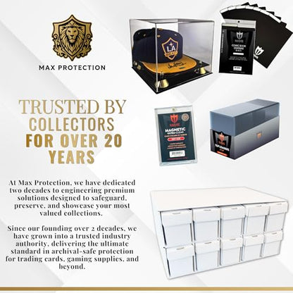Max Protection Graded Card Penthouse Storage Box System - Trading Card Storage Cabinet with 10 Drawers - Holds 6,000 Card Saver 1 or 600 Graded Cards - Stackable Organizer for Collectible Cards