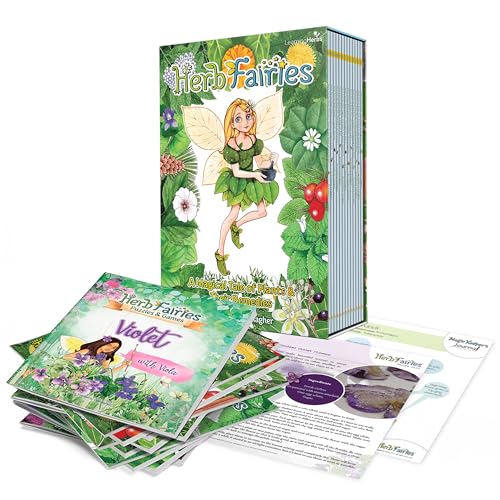 Herb Fairies 13 Plant Story Books Set, Includes a Digital Learning System | Fairy Books for Kids, Children’s Books About Fairies, Audiobooks, Crafts, Printables & Games, Interactive Educational Stories - style: Herb Fairies