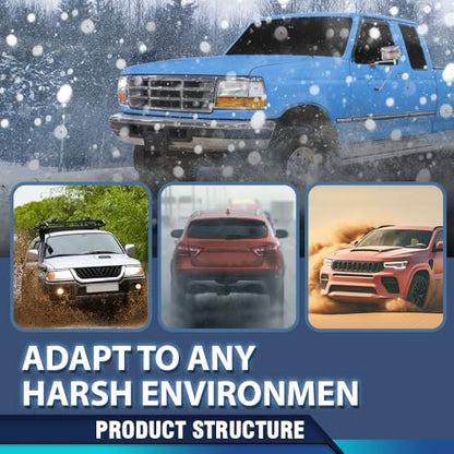 PIT66 Under Hood Insulation Pad Fit Ford F150 Truck 1992-1996 | Fit Ford F250 F350 1992-1997 w/Clips - style: 1992-1996 Ford F150