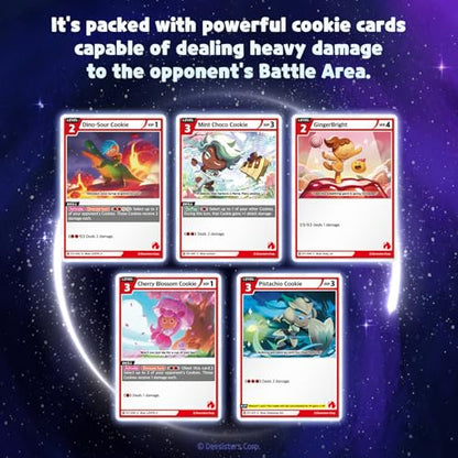 CookieRun Trading Card Game: Starter Deck Red | 2 Player Competitive TCG | 20 Minutes | Includes 60 Cards - style: Red